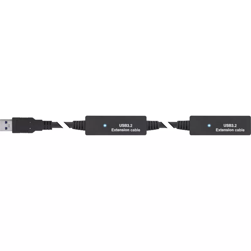Prolunga attiva USB 3.2 Gen.1 InLine, connettore maschio USB-A su connettore femmina USB-C, 15m
