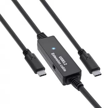 Cavo attivo USB 3.2 Gen.1 InLine, connettore maschio USB-C su connettore maschio USB-C, 15m
