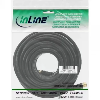 Cavo SAT Premium InLine 69315P 15m doppio schermato 2x connettore maschio F nero