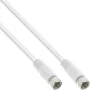 Cavo SAT InLine 2x schermato Ultra-Low-Loss 2x connettore femmina F >75 dB bianco 5 m