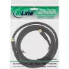 Cavo SAT InLine Premium 2x schermato 2x connettore F femmina >85 dB nero 1 m