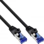 Cavo patch InLine corazzato U/FTP Cat.6A nero 0,3m