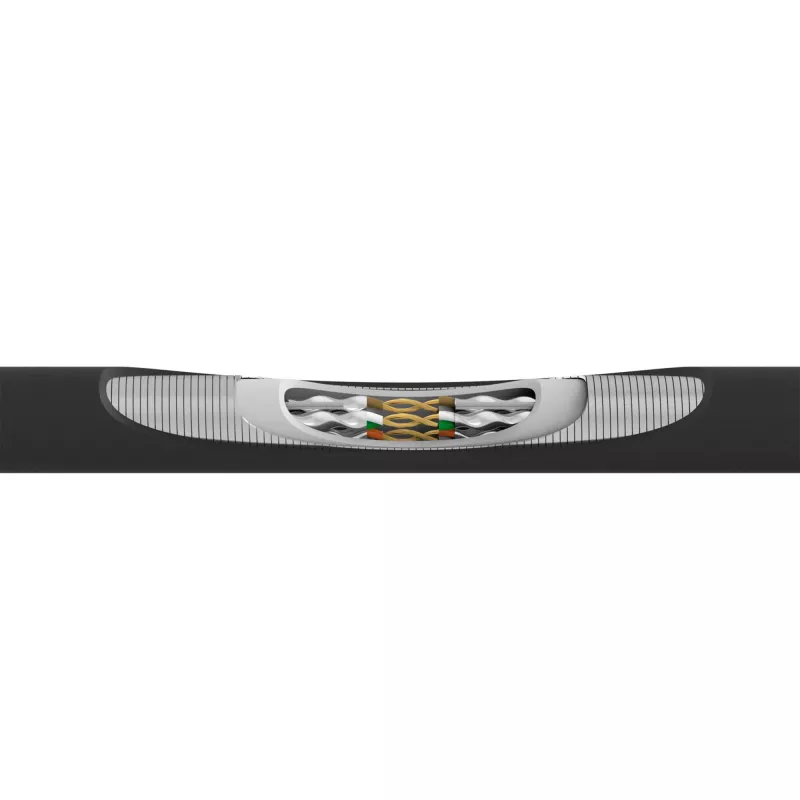 Cavo patch InLine corazzato U/FTP Cat.6A nero 0,3m