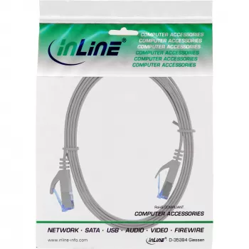 Cavo patch piatto InLine U/FTP Cat.6A grigio 1,5 m