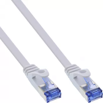 InLine cavo patch piatto, U/FTP, Cat.6A, bianco, 3m