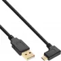 InLine cavo Micro-USB 2.0 USB Type-A maschio / Micro-B maschio, angolare, nero, 1 m