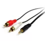 StarTech.com cavo audio stereo 0,92 m – jack 3,5 mm maschio a 2x RCA maschio