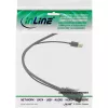 InLine cavo convertitore HDMI maschio a DisplayPort femmina, 4K, nero/oro, 0,3 m