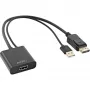 InLine cavo convertitore HDMI F a DisplayPort M, 4K, nero/oro, 0,3m