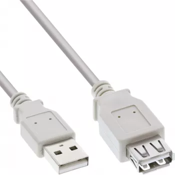 Prolunga USB 2.0 Type-A maschio/femmina InLine 34605X beige 5m