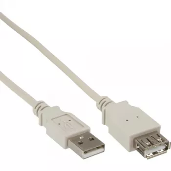 Prolunga USB 2.0 Type-A maschio/femmina InLine 34633 beige 0,3m