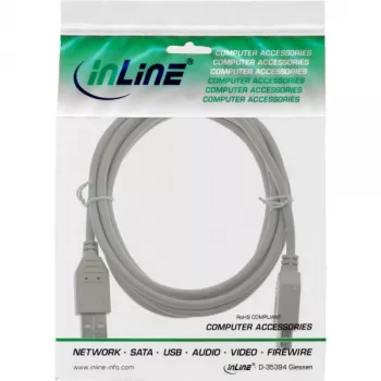 Prolunga USB 2.0 Type-A maschio/femmina InLine 34633 beige 0,3m
