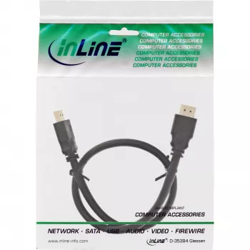 InLine cavo HDMI, cavo High Speed HDMI, M/M, nero, contatti placcati oro, 20m