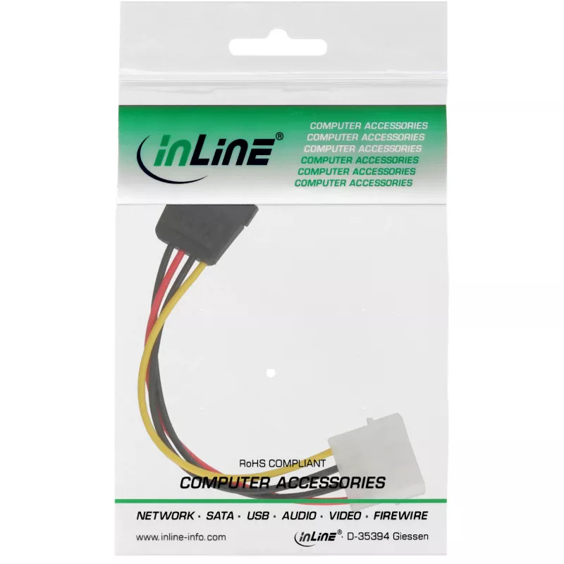 InLine cavo di alimentazione SATA 1x 5,25 pollici / SATA 0,15m