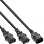 Cavo Y di alimentazione InLine spina Schuko 1x IEC-C14 a 2x IEC-C13 1,8 m