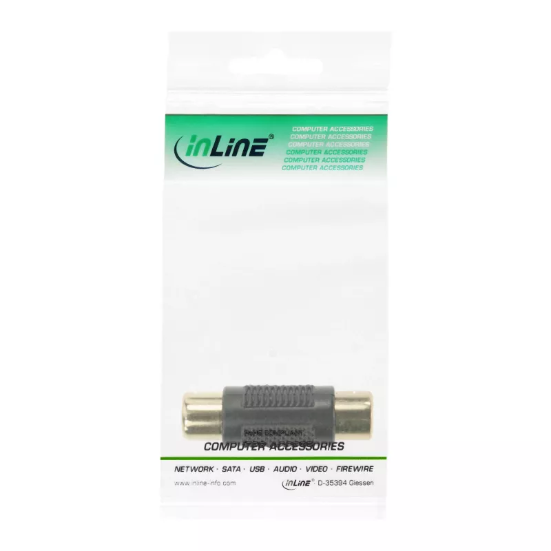 Adattatore audio RCA connettore femmina / connettore femmina InLine 99315