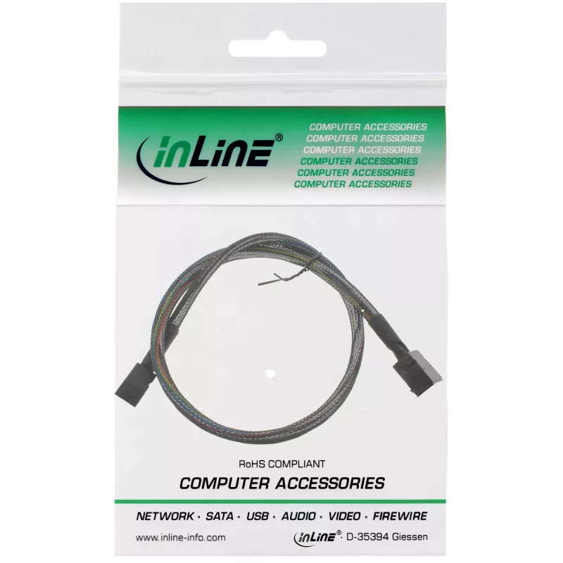 Cavo Mini SAS HD InLine SFF-8643 a SFF-8643 con Sideband 1 m