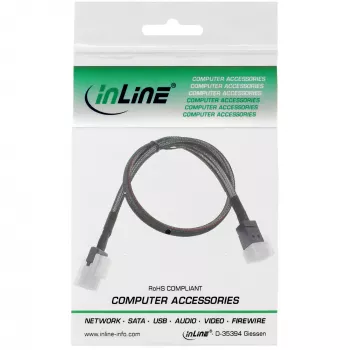 Cavo Mini SAS HD InLine SFF-8643 a SFF-8087 con Sideband 0,5 m