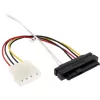 Cavo Mini SAS HD InLine, SFF-8643 angolato a 4x SFF-8482 + alimentazione, 1 m