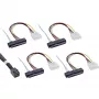 Cavo Mini SAS HD InLine SFF-8643 a 4x SFF-8482 + alimentazione 1 m