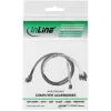 Cavo Mini SAS HD InLine SFF-8643 angolato a 4x SATA + Sideband 0,5 m