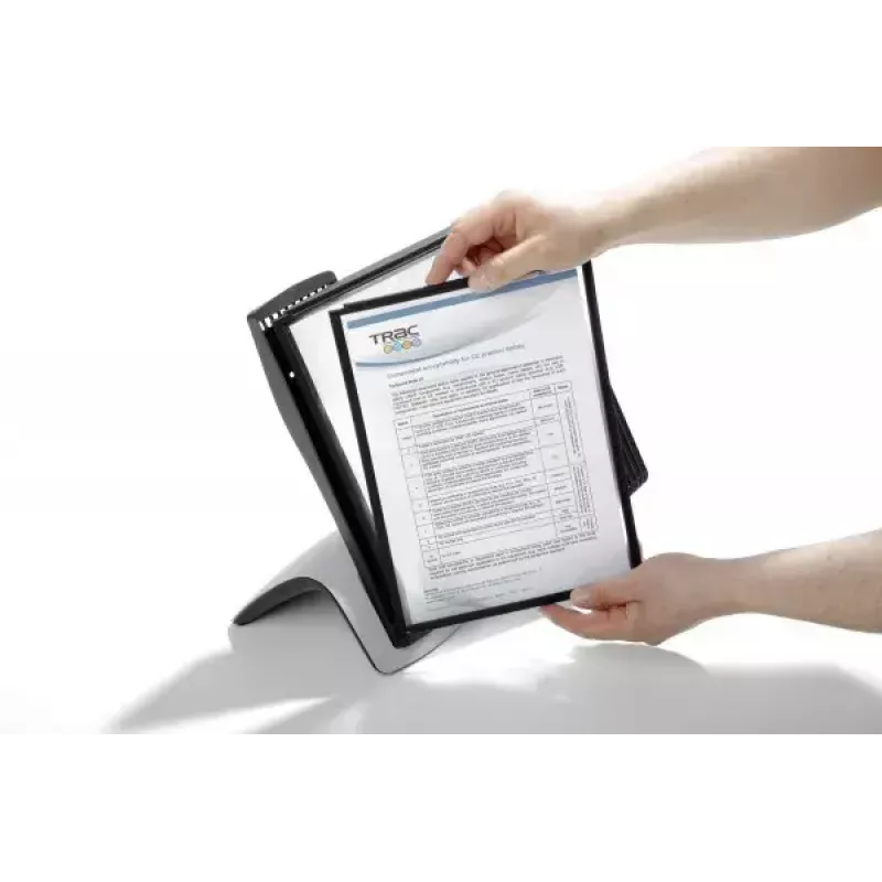 Carosello espositivo documenti Durable Sherpa Style Table 10 supporto da scrivania per 10 pannelli A4