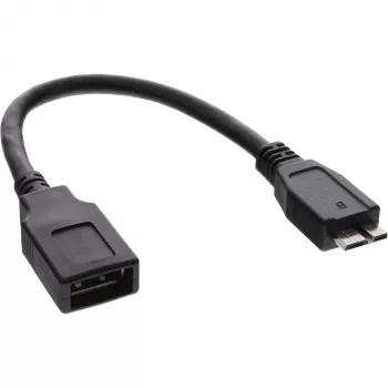 Cavo adattatore OTG InLine Micro USB 3.0 connettore Micro-B su connettore femmina USB Type-A 0,15 m