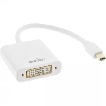 Adattatore InLine Mini DisplayPort maschio / DVI-D 24+1 femmina bianco, 0,15 m
