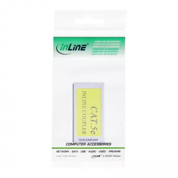 Adattatore crossover InLine Cat.5e diretto su crossover 2x connettore femmina RJ45 schermato
