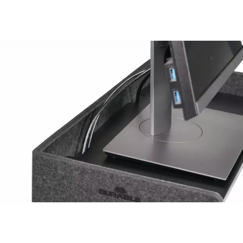 Supporto per monitor Durable 508158 autoportante portata 10 kg regolabile in altezza
