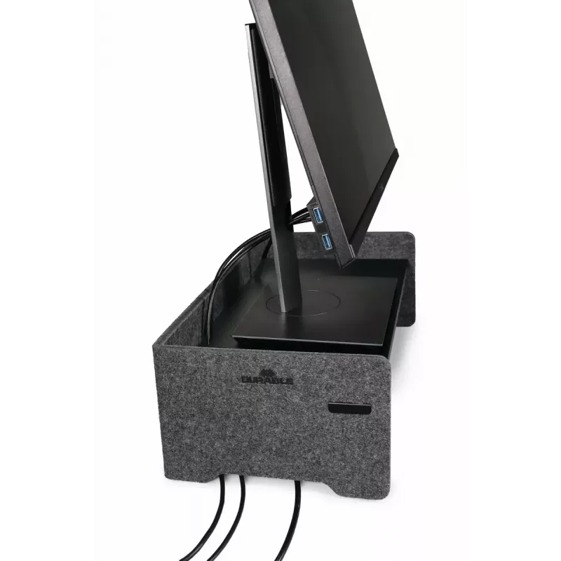 Supporto per monitor Durable 508158 autoportante portata 10 kg regolabile in altezza
