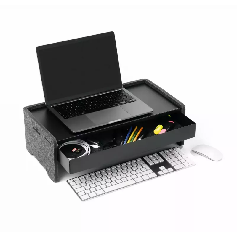 Supporto per monitor Durable 508158 autoportante portata 10 kg regolabile in altezza