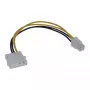 Adattatore cavo alimentazione scheda madre InLine 5,25 pollici / 4 pin 12V 0,20 m