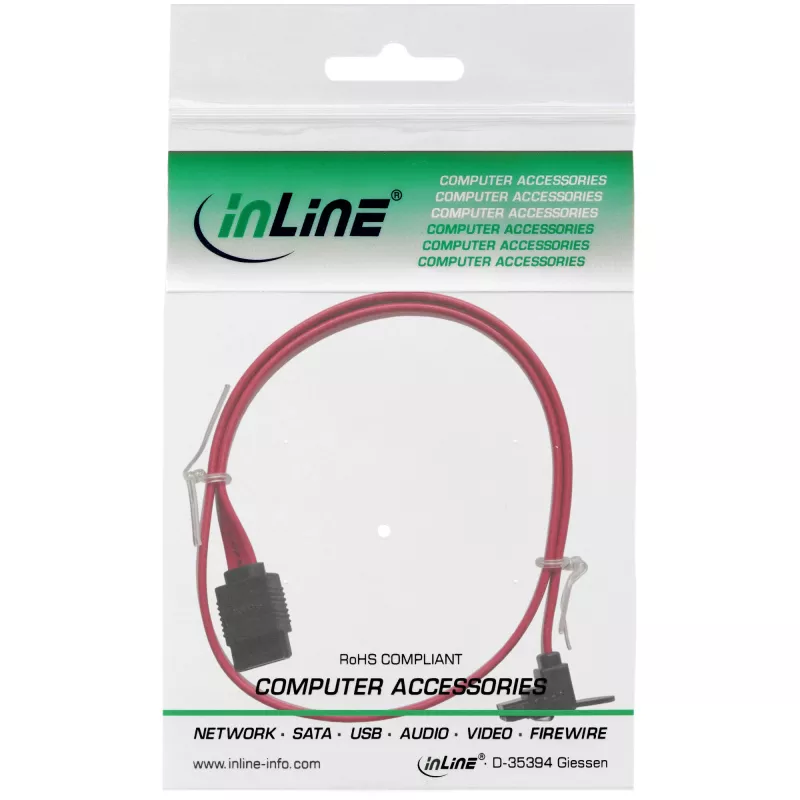 Cavo InLine SATA 6 Gb/s con blocchi angolato 0,75 m