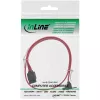 Cavo InLine SATA 6 Gb/s con blocchi, angolato, 0,5 m