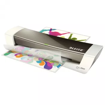 Plastificatrice a caldo LEITZ iLAM Home Office A4 — plastificatrice per pellicole, A4, larghezza max. 24 cm, pellicola 125 μm, 400 mm/min, 130 °C