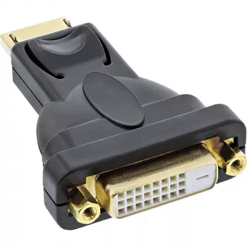 InLine adattatore DisplayPort connettore maschio DisplayPort su connettore femmina DVI-D 24+1 nero