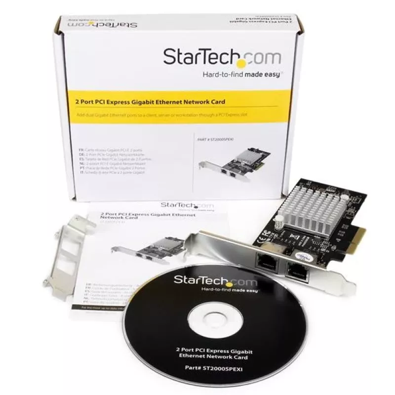 StarTech.com scheda di rete adattatore server Gigabit Ethernet dual-port PCI Express (PCIe x4) – NIC Intel i350