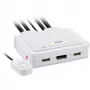 InLine KVM switch, 2 porte, USB-C su DisplayPort 1.2, 4K, audio, cavo integrato