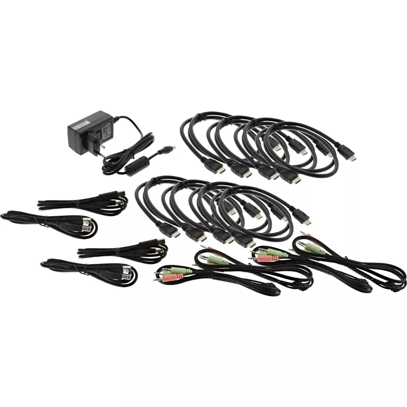 KVM Desktop Switch InLine 62654I 4 porte dual monitor HDMI 4K USB 3.0 audio