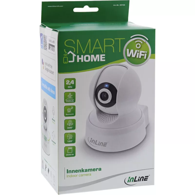 Telecamera di sicurezza IP InLine Smart Home Camera per interni