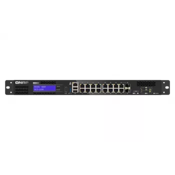 QNAP QGD-1600 Managed Gigabit Ethernet (10/100/1000) 1U nero, grigio