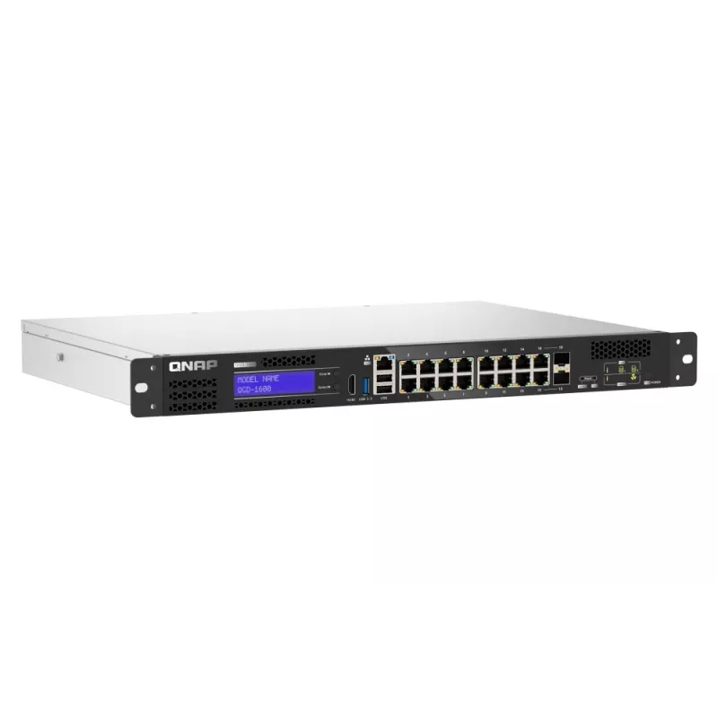 QNAP QGD-1600 Managed Gigabit Ethernet (10/100/1000) 1U nero, grigio