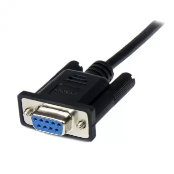 StarTech.com cavo seriale null modem DB9 RS232 F/M nero 1m