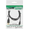 InLine cavo Micro-USB 2.0, connettore USB-A / connettore Micro-B, nero, 0,3 m