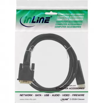 Cavo adattatore DisplayPort a DVI InLine 17117 0,3 m nero