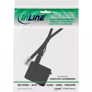 InLine cavo adattatore TAE connettore RJ11 6P4C a connettore femmina TAE-F tedesco 0,2 m