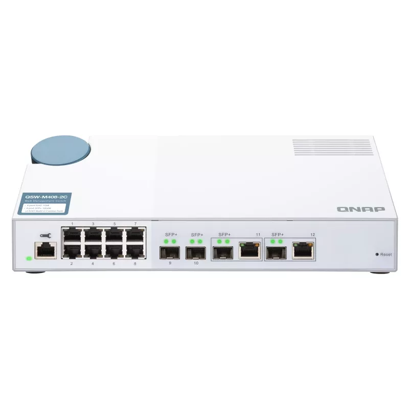 Switch di rete QNAP QSW-M408-2C Managed L2 10G Ethernet (100/1000/10000) bianco