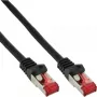 Cavo patch InLine S/FTP PiMF Cat.6 250MHz PVC rame nero 50m