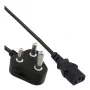 Cavo di alimentazione InLine Sudafrica 10 A tipo M / connettore IEC, 1,8 m